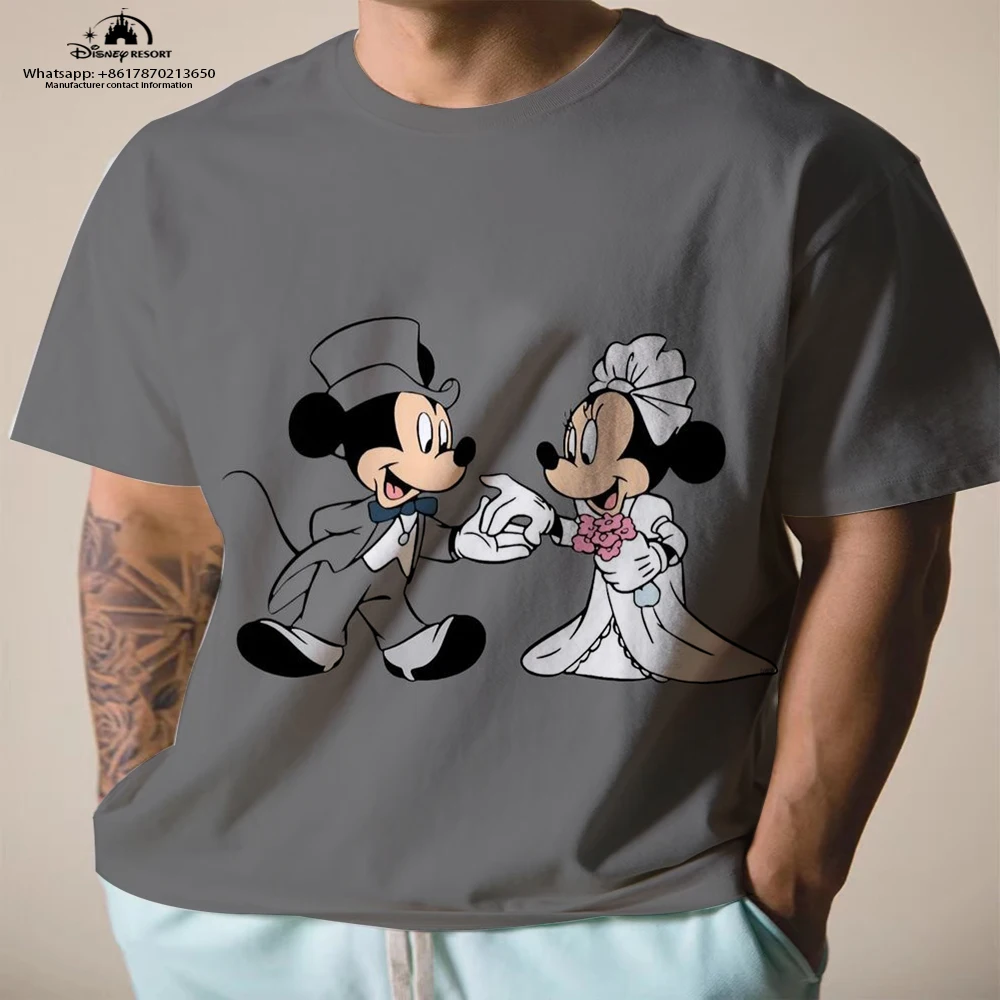 

Summer new Disney Mickey Minnie best-selling new round neck children's T-shirt men's T-shirt short-sleeved Japanese top y2k