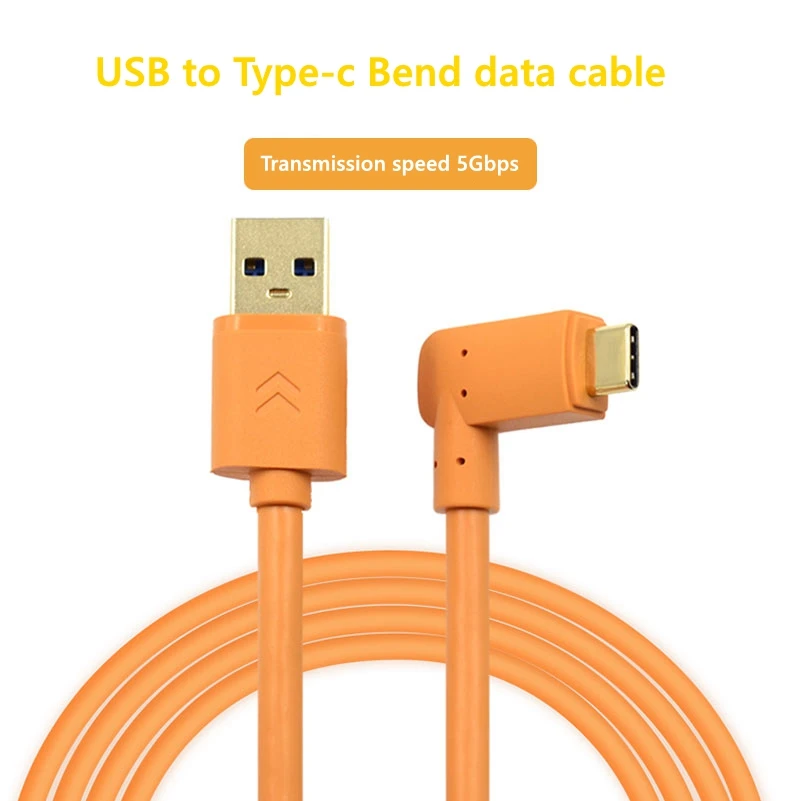 USB 3.0 USB-C camera cable 1.5-10m Computer transmission data cable  Type-c elbow  suitable for Nikon micro single A7R3 A7M