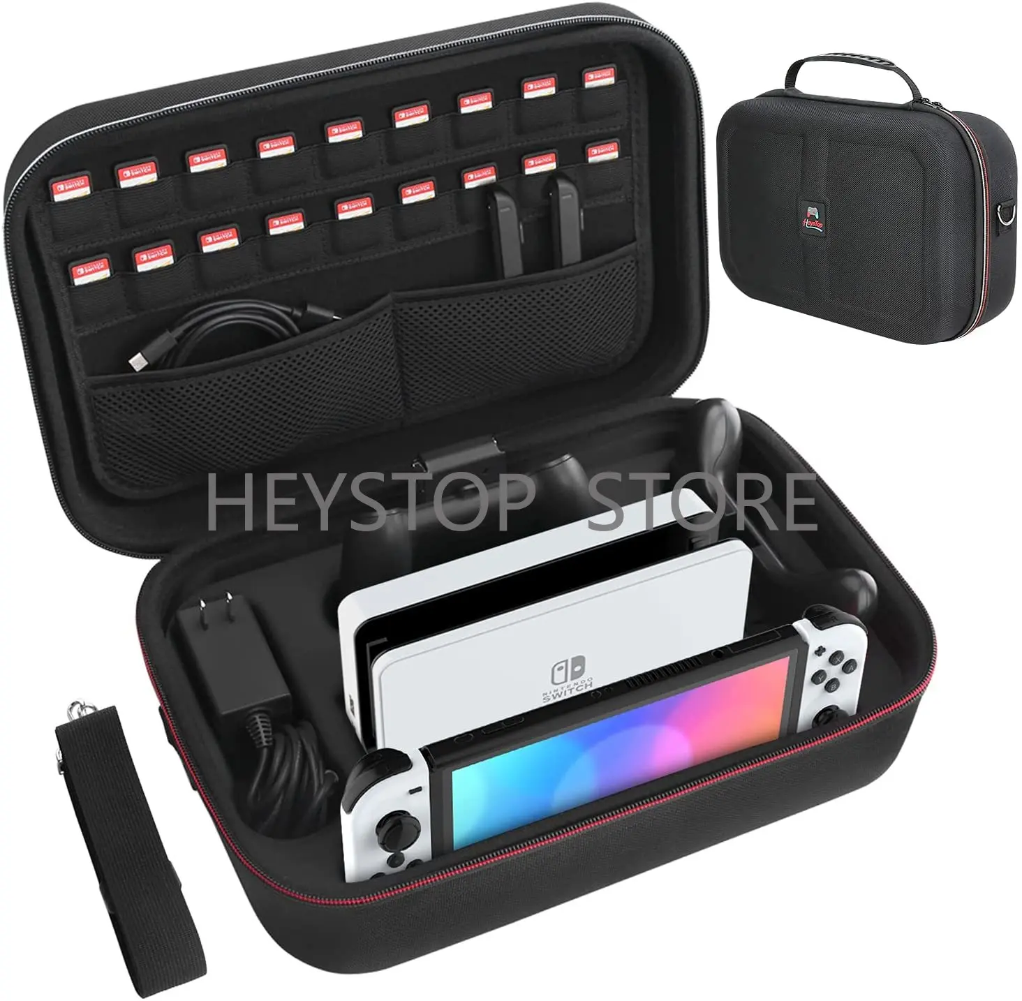 Heystop Carrying Storage Case Compatible With Nintendo Switch/switch Oled Model, Case With Protective Travel Carrying Bag - Bags AliExpress