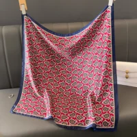 2024 70*70cm Kerchief Popular Print Headcloth Luxury Design Silk Scarves Fashion Sunscreen Muffler Square Shawl Bandanna Foulard 2