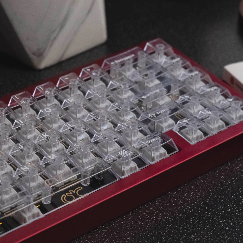 LelelabCrystalSuperXTransparentKeycapsCherryProfileABSKeycap