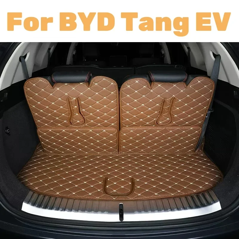 

For BYD Tang EV 2022 2023 7 Seats Interior Accessories Car Trunk Mats Cargo Liner Anti-dirt Protective Cover Pad