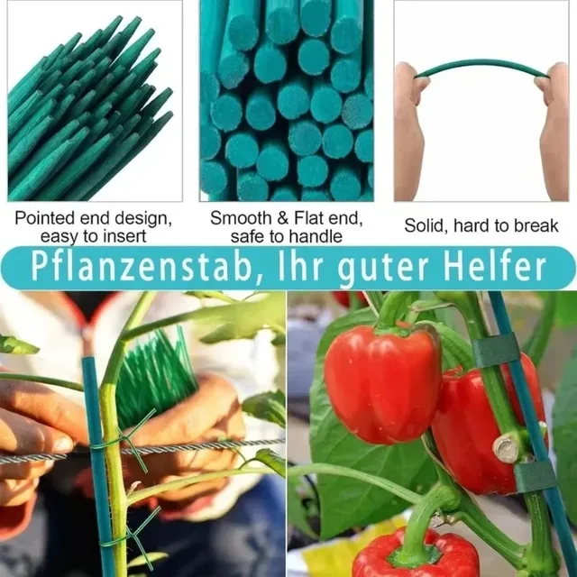 Reusable Plant Support Rod Plant Stakes Vine Climbing Bracket for Potted Plant DIY Handmade Flower Bouquet Stick Garden Supplies 5