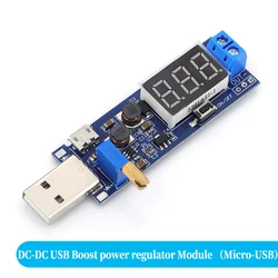 Adjustable Output Boost Buck Converter USB Step Up/Down Power Supply Module (1/5/10 Pack) - 10 Pcs (With Micro USB)