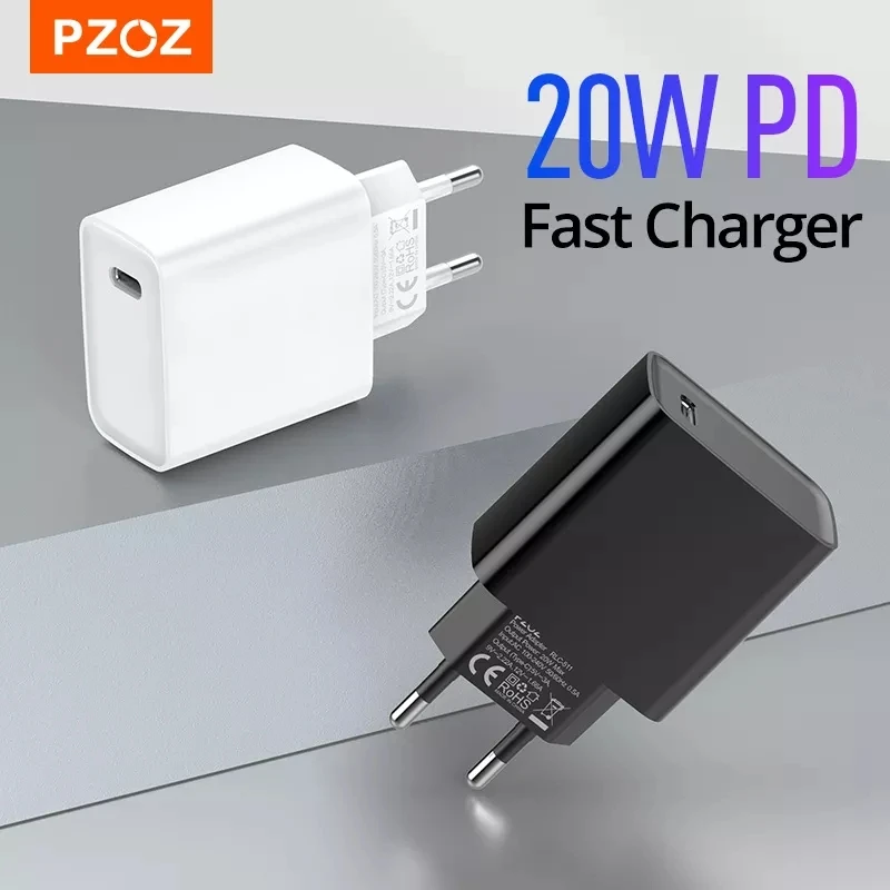 Tanie PZOZ USB typ C ładowarka 20W PD szybkie ładowanie ładowarka sklep