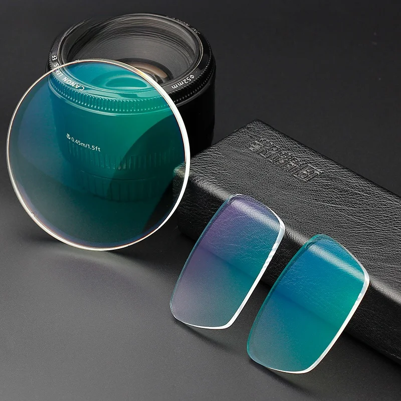 Optical Lenses 1.61MR-8 Ultra Tough And Ultra-thin Anti Radiation Aspherical Wear-resistant Frameless Half Frame Dedicated