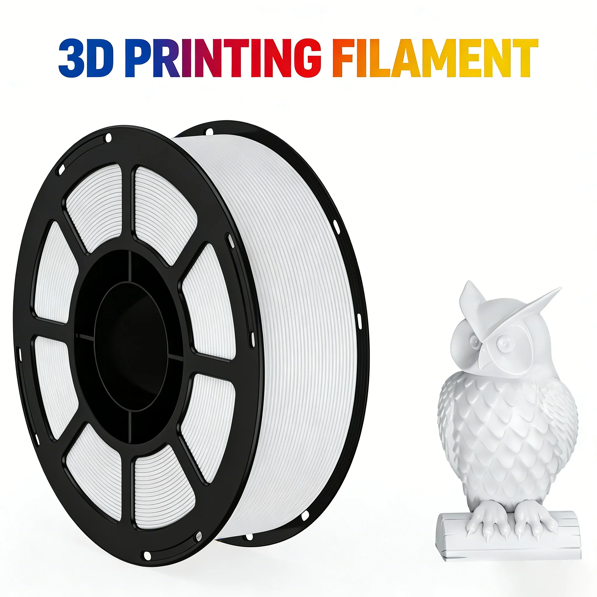 3D 프린터는 깔끔하게 배열된 1.75mm 라인의 고속 인쇄를 위해 PETG 소모성 소재를 사용하며, 이 소재는 분해가능합니다.