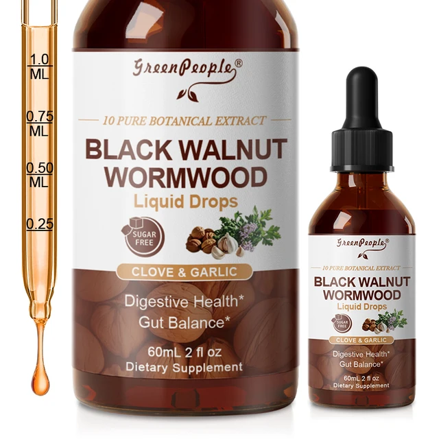 GreenPeople 10-in-1 Black Walnut Wormwood Liquid Drops