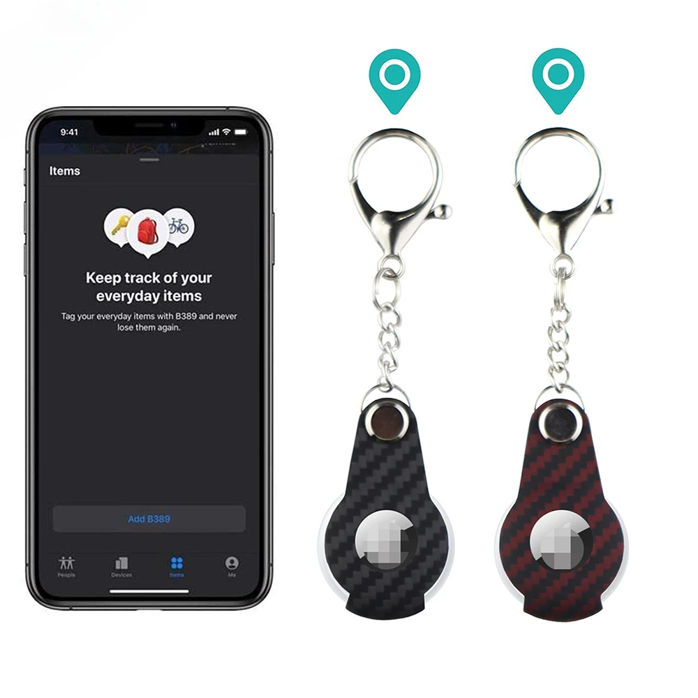 

Новинка, настоящая арамидная нить Airtag из углеродного волокна для Apple Airtag, брелок, авиационный, приятный на ощупь чехол для Airtag