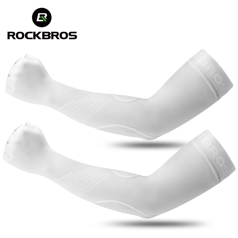 

ROCKBROS 1 Pair Summer Sleeve UV Sun Protection Cool Arm Sleeves Warmers Outdoor Sports Fishing Running Cycling Ice Silk Sleeve