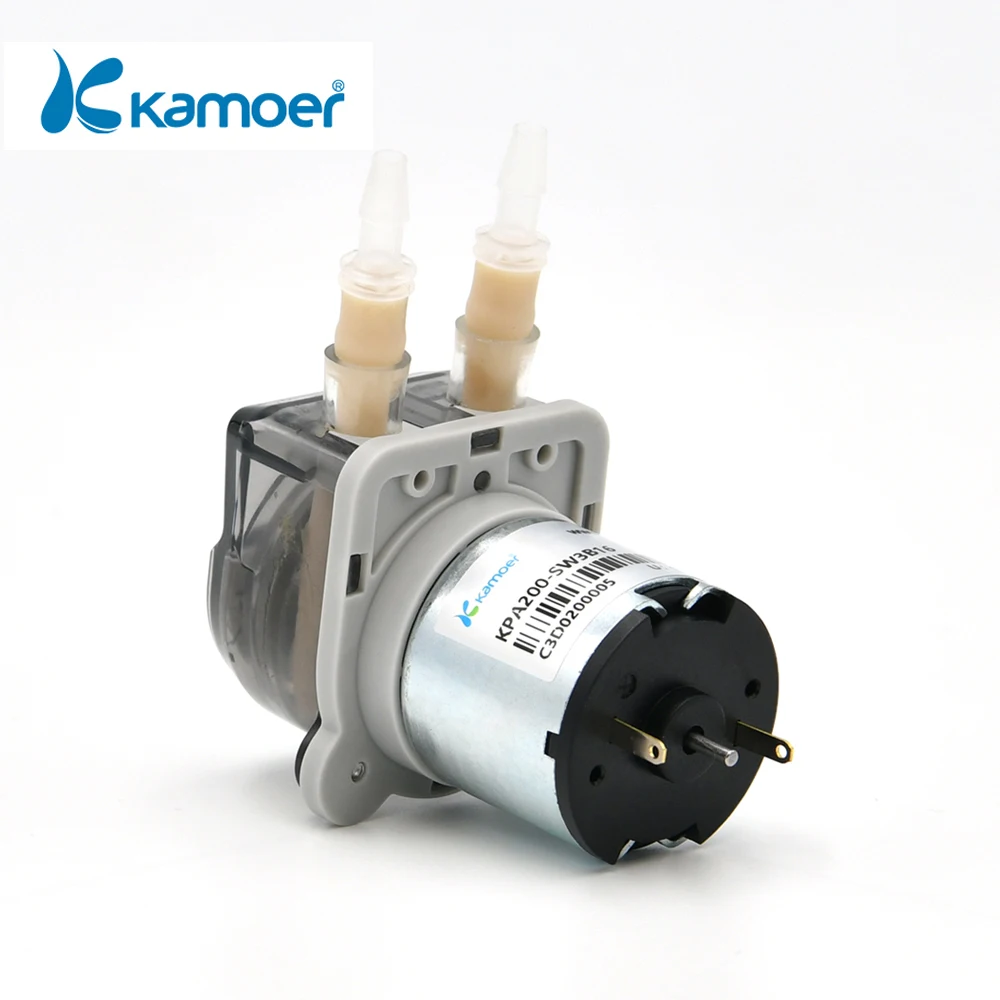 

Kamoer 220ml/min KPA200 Low Flow Peristaltic Pump 12V 24V Gear Pump DC Motor Self-priming Pump BPT Tubing Dosing Pump