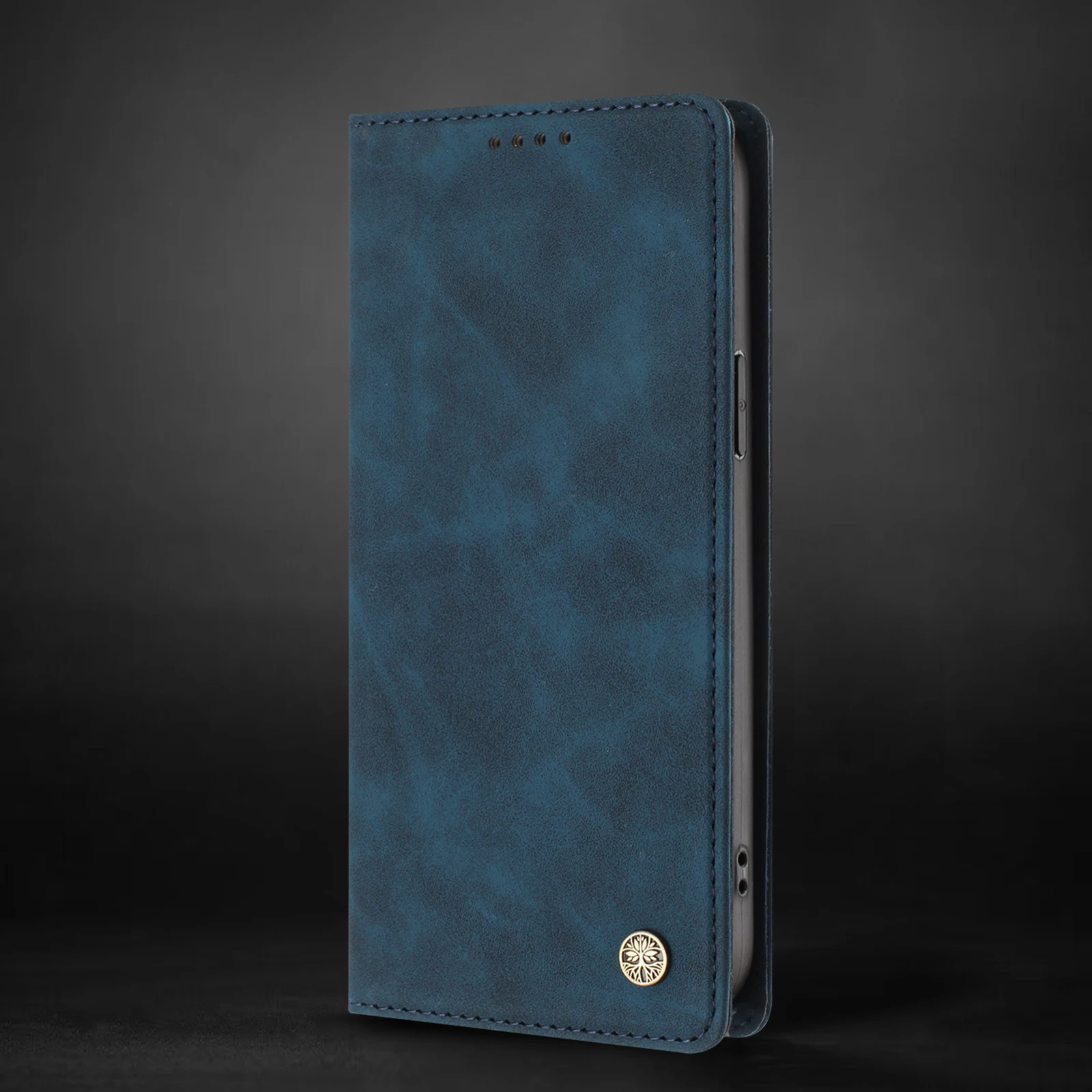 Luxury RFID Blocking Leather Wallet Phone Case with Card Holder and Protective Cover