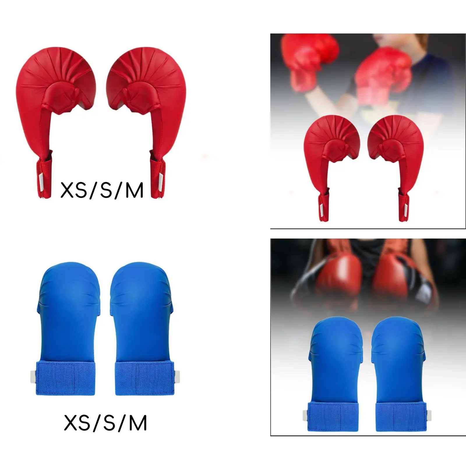 Karate training mitts 2 pieces MMA gloves wrist support kickboxing fighting competition guards workout sports boxing gloves