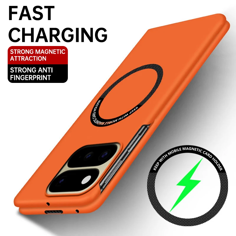 MagSafe Magnetic Shockproof Protective Phone Case with Wireless Charging Compatibility