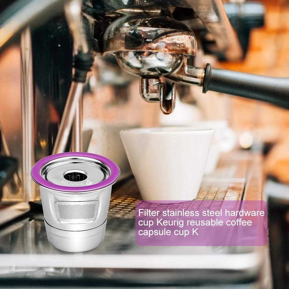 Stainless Steel Keurig K15 Reusable Pod K Cup Reusable Stainless