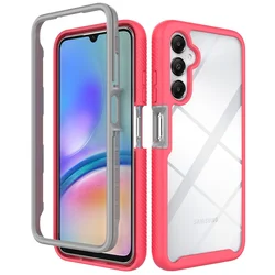 Shockproof Clear TPU Bumper Rugged Cover for A36 5G (Rose)
