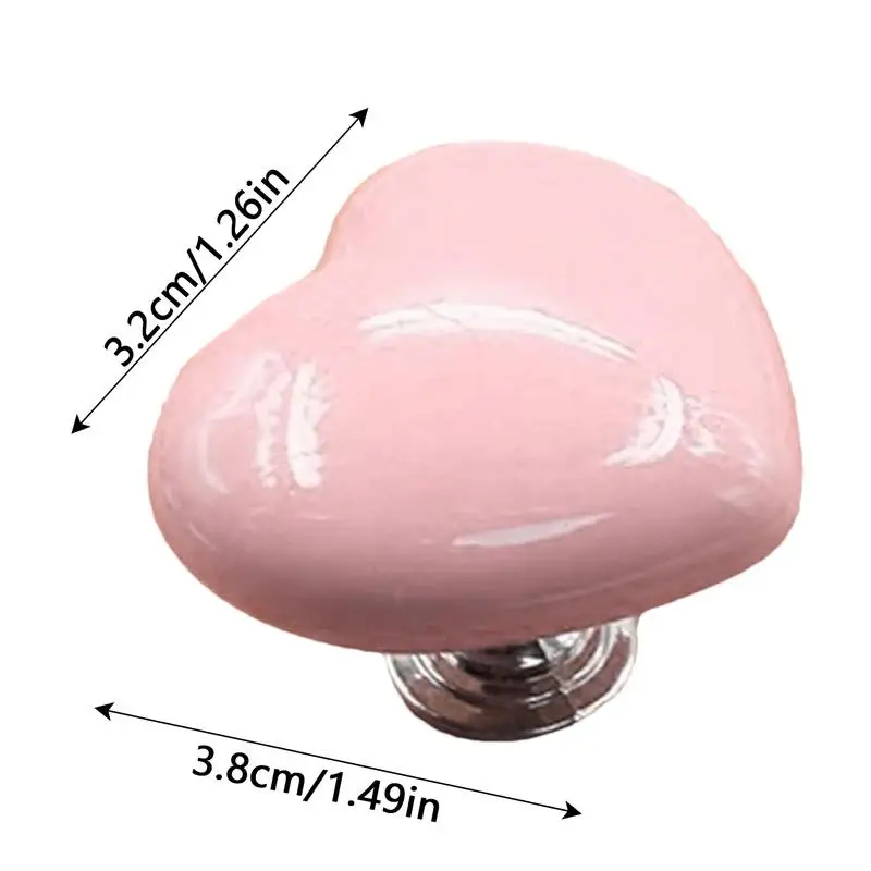 Push Button Toilet Flush Love Shape Toilet Button Assistant Sticky Drawer Pull Handle Home Decorative Bathroom Supplies 6
