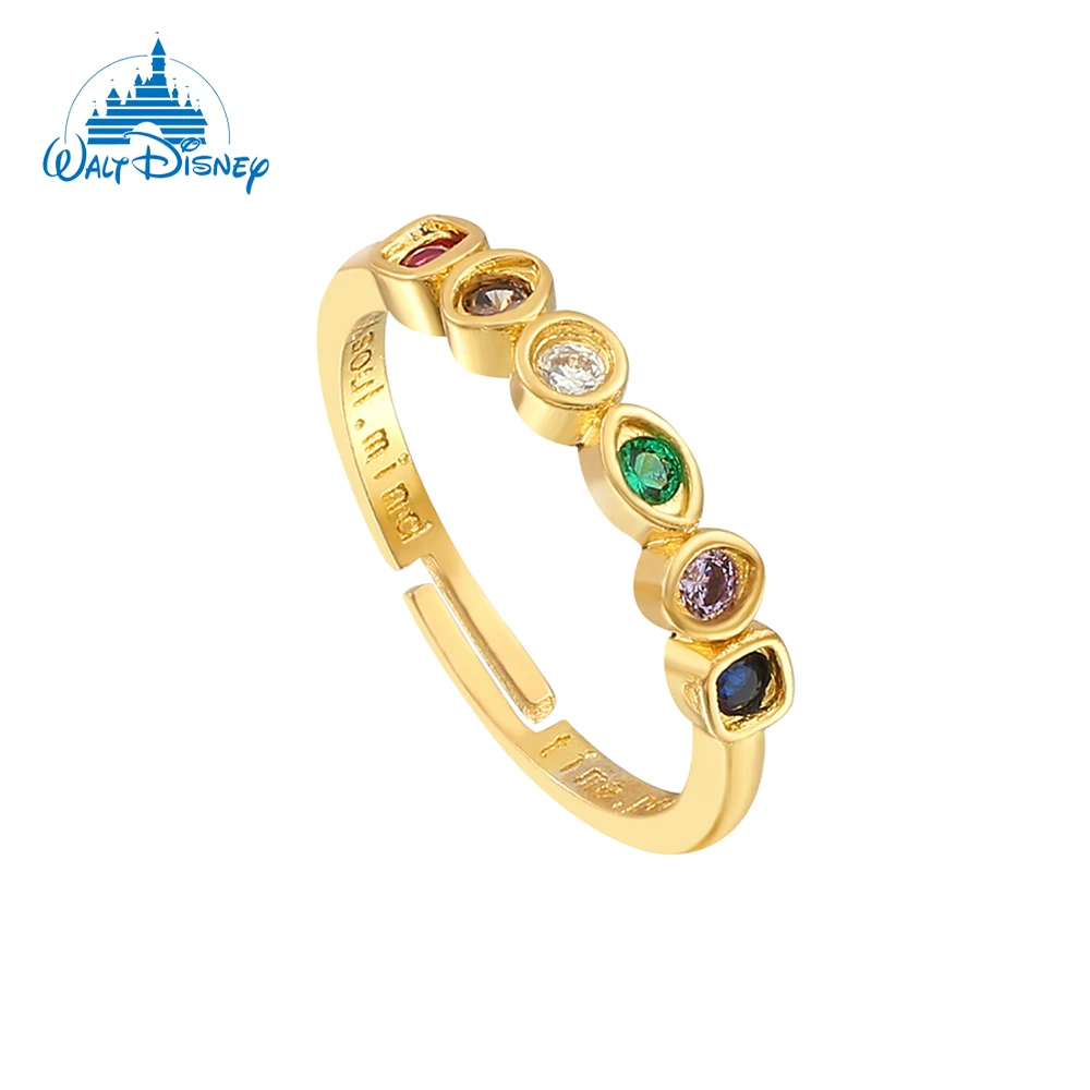 Disney Marvel Infinity Stone Rings Avengers Creative Finger Jewelry Prodotto Di Tendenza Semplice Anello Regolabile Aperto