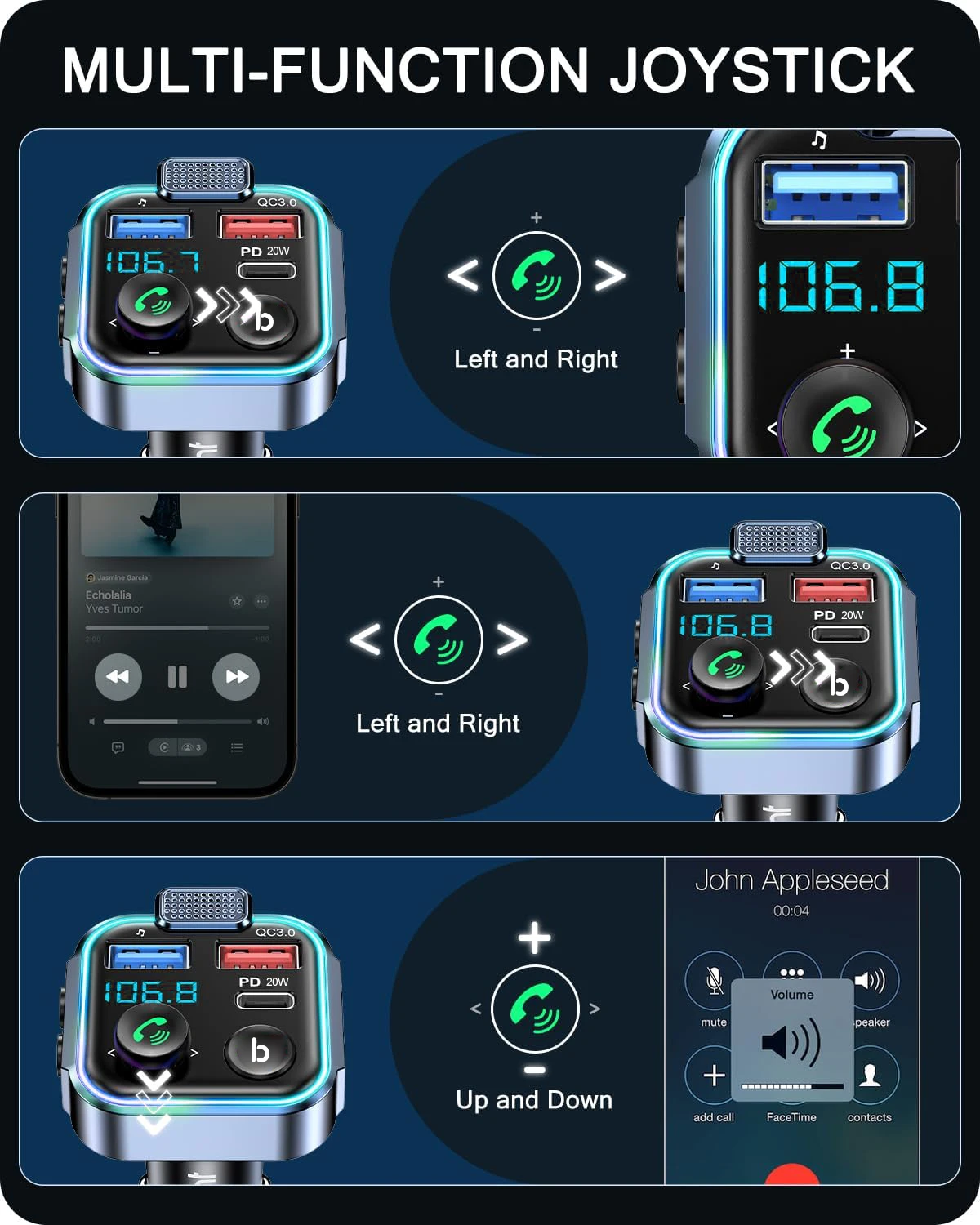FM Transmitter Wireless Bluetooth Car Kit