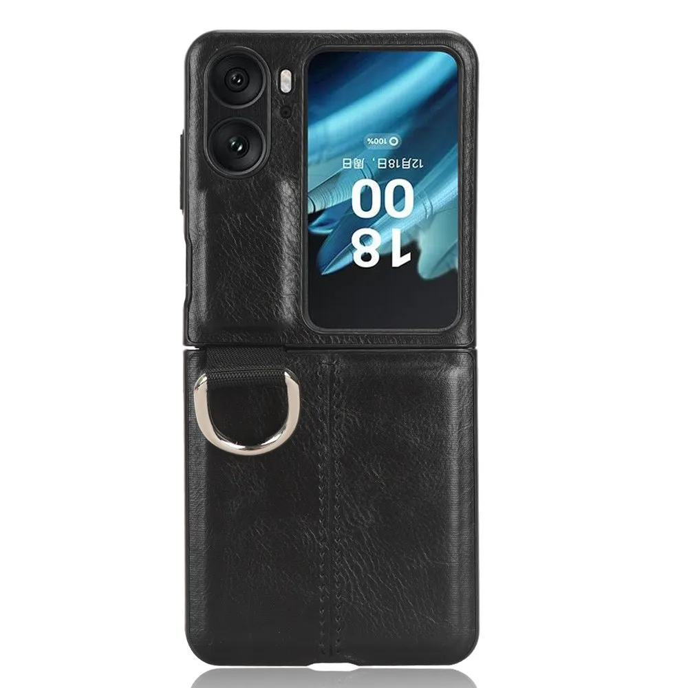 Luxury Ring PU Leather Hard Back Cover
