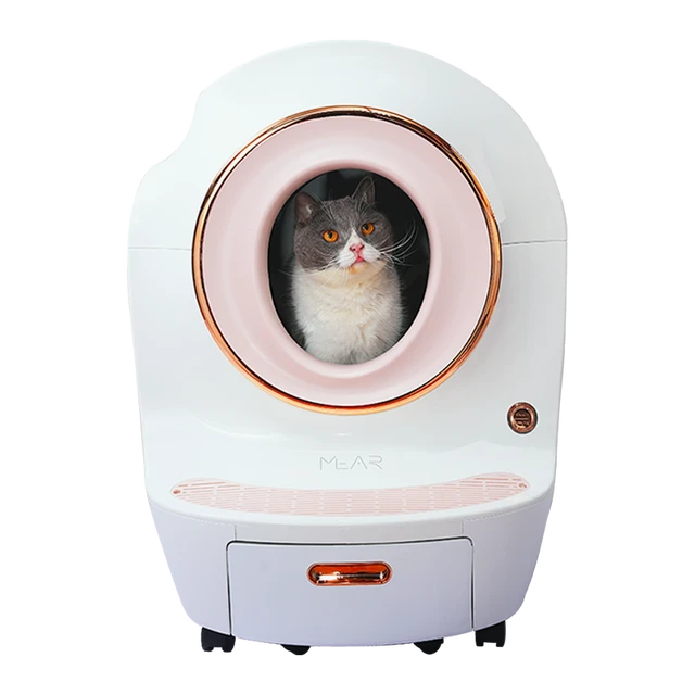 Bac à litière intelligent pour chat avec surveillance par caméra
