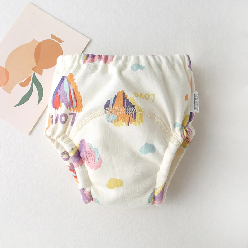 Baby Waterproof Reusable Training Pants Cute Cotton Baby Diaper Infant Shorts Nappies Panties Nappy Changing Underwear Cloth baby training pants cloth diapers waterproof diapers