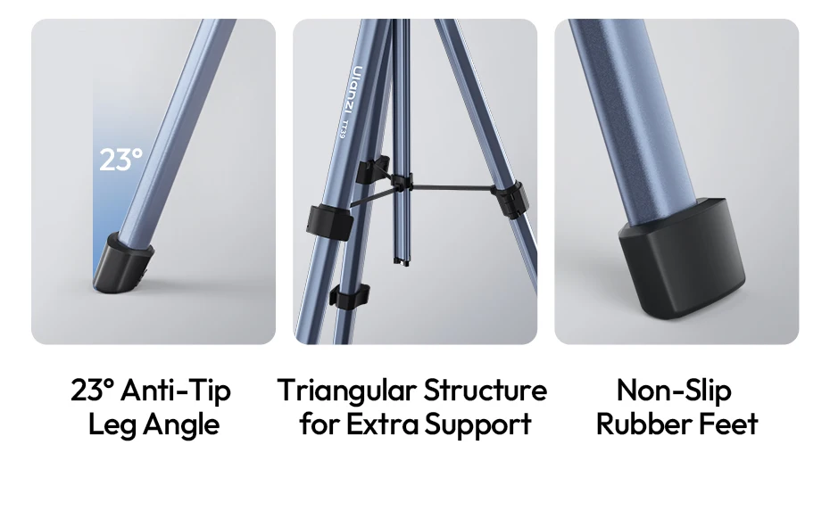  TT39 Video Tripod Horizontal&Vertical Tripod for Camera DSLR Smartphone Video
