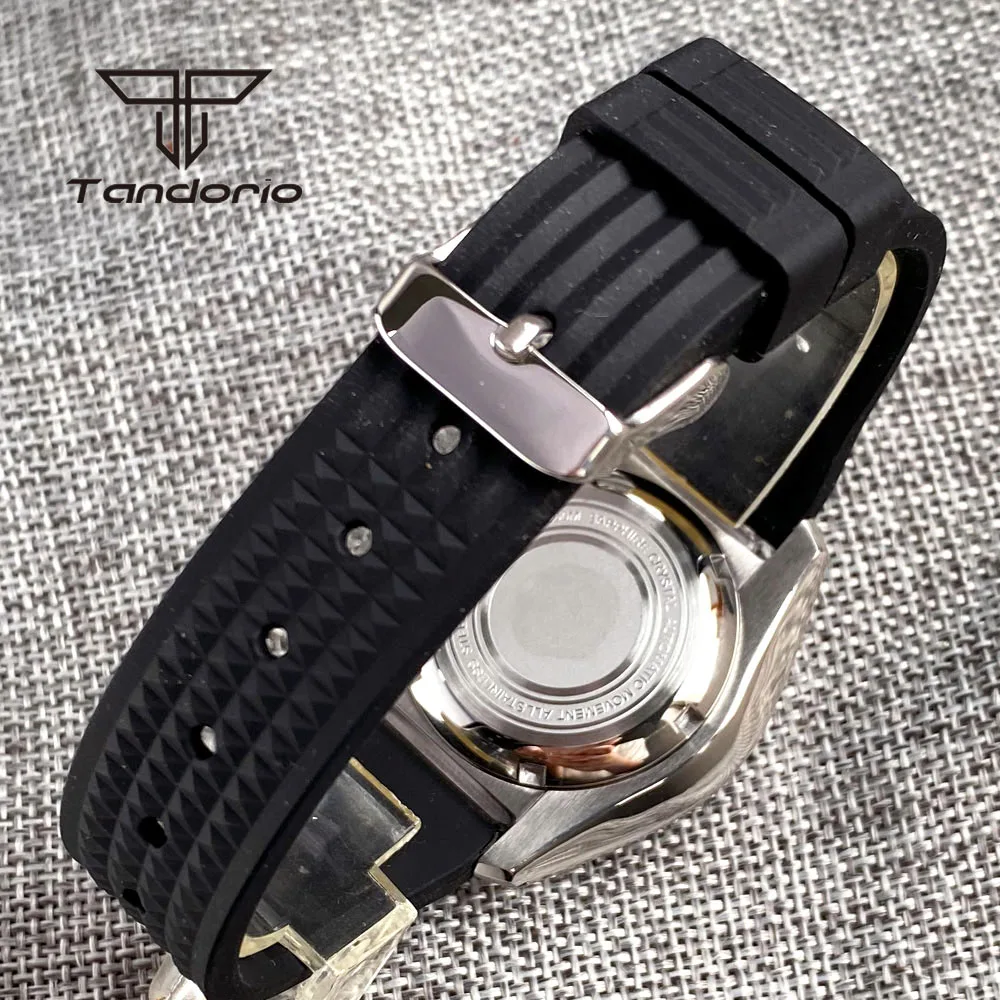 Tandorio 自動巻き腕時計(手巻き、ハック機能付) NH35A 36mm Tandorio Black Dial Sapphire Glass NH35A Automatic Mens