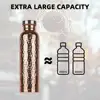 800ML Copper Sports Water Bottle Hammer Pattern Leakproof Outdoor Cycling Gym Fitness Travel Electroplating Drinking Cup 5