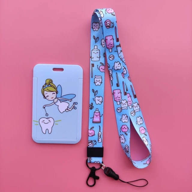 1 Pieza Azul Doctor Tarjeta De Identificación Titular Lanyard, Enfermera  Llavero Lanyard, Lanyard Del Teléfono Con Correa De Poliéster De Doble Cara, Mode de Mujer