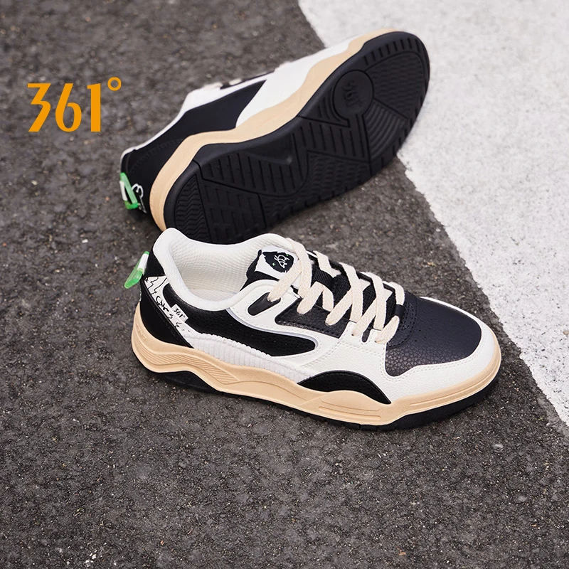 361 Degrees Women Skateboard Shoes Sports Summer Outdoor Wear-Resistant Non-Slip Retro Low-top Casual Sneakers Female 682436611