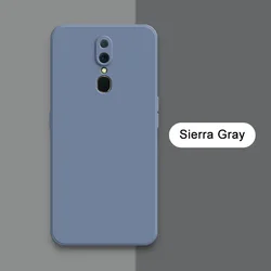 Sleek Liquid Silicone Shockproof Phone Case with Camera Protection - Fashionable & Durable for OPPO A9 2020 (Sierra Gray)