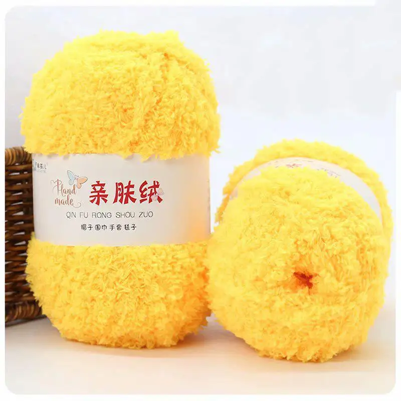 Luxurious Soft Chenille Yarn for DIY Knitting and Crochet Projects