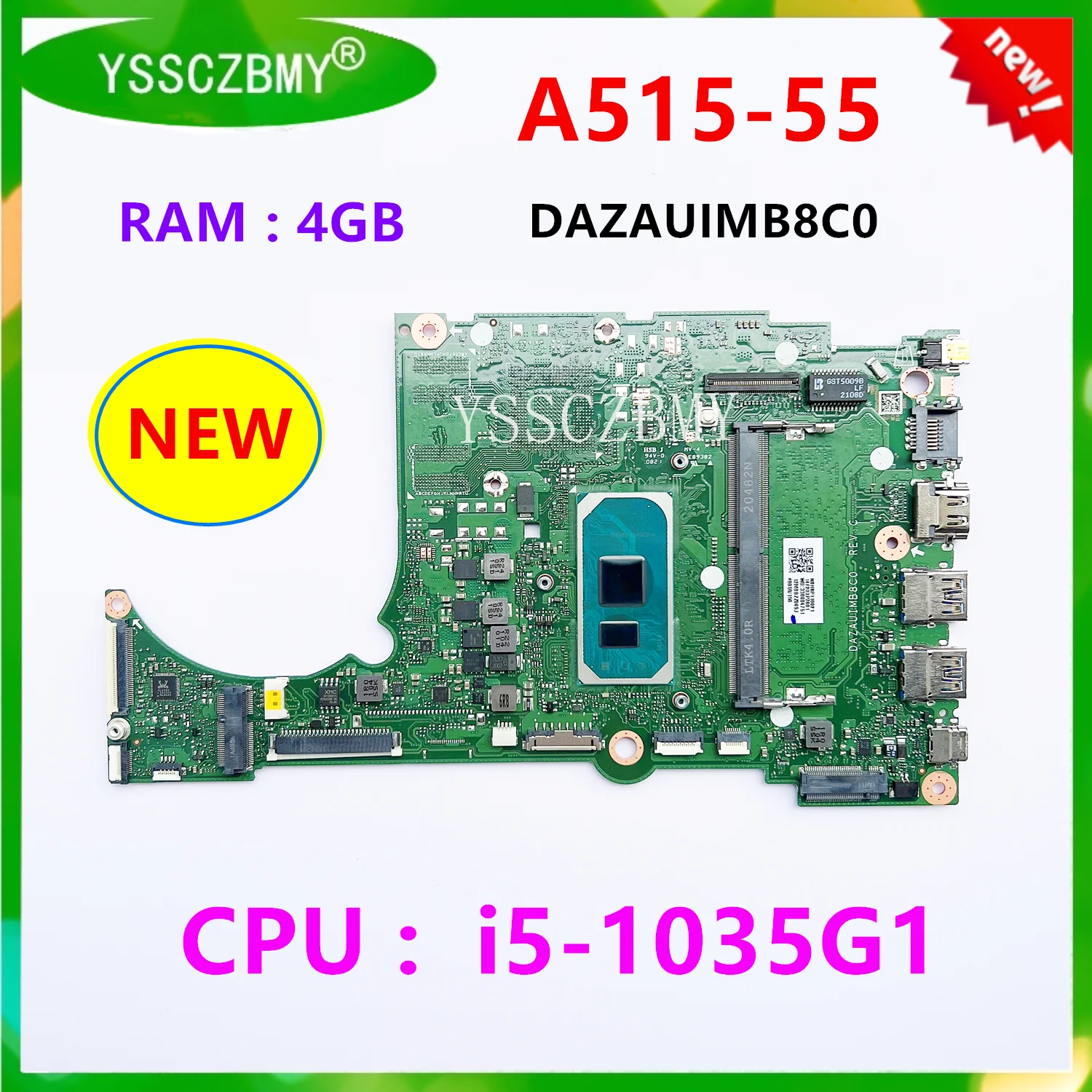 NBHSP110010 NBHSP11002 Mainboard FOR ACER A315-57G A515-55