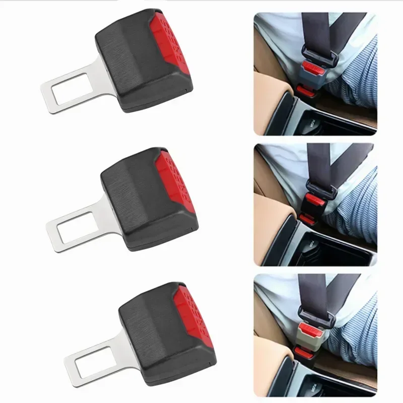 Universal Car Safety Seatbelt Extender Auto Seat Belt Extender Vehicle Thickened Insert Plug Safety Buckle Extension Accessories