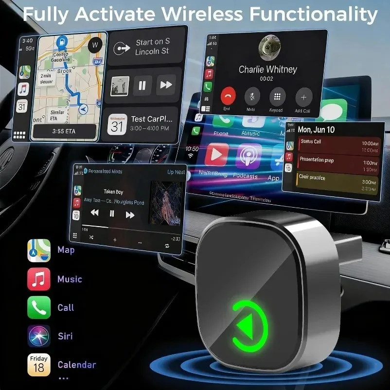 Wireless Auto Adapter Android CarPlay Dongle Car