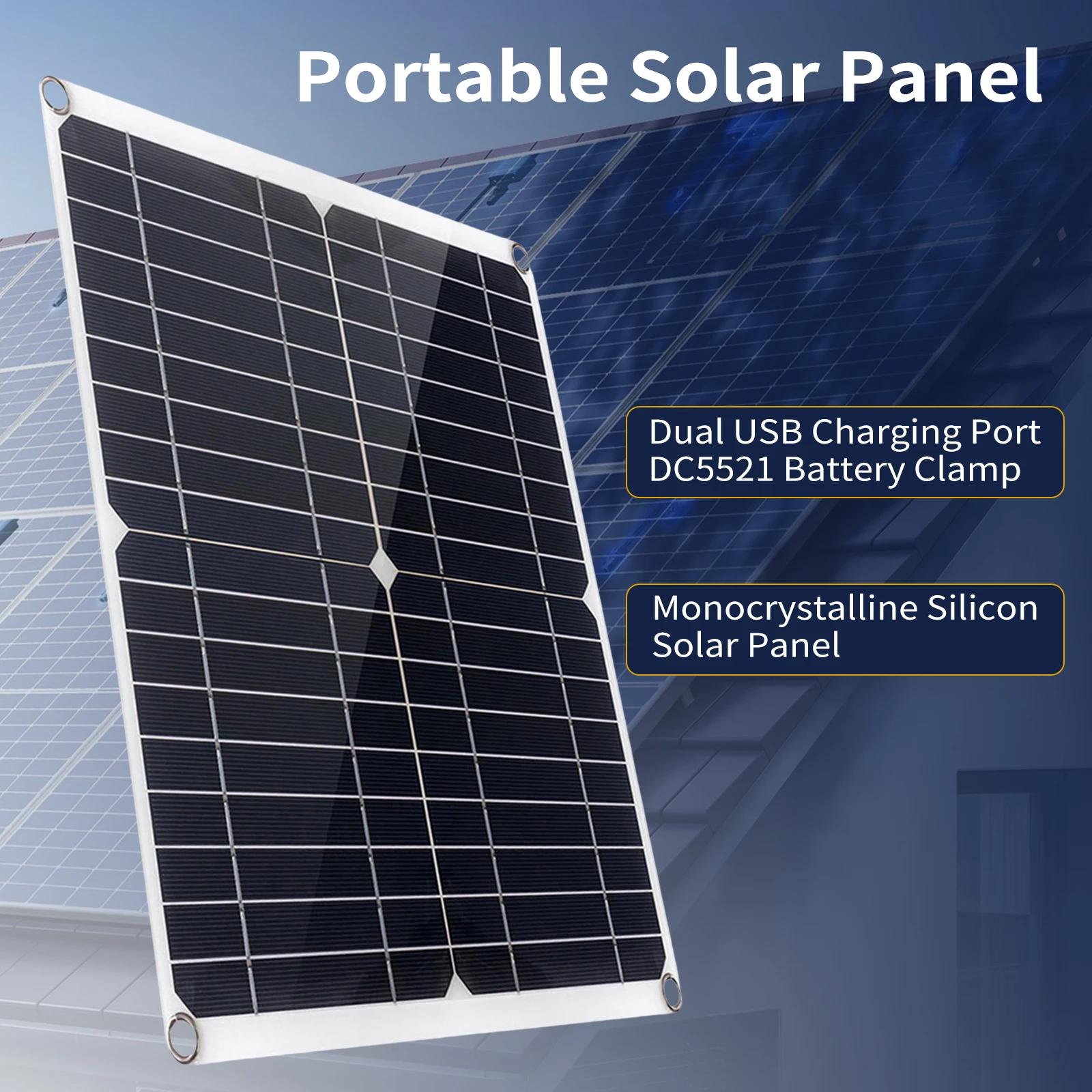 Portable-300W-Solar-Flexible-Panel-Kits-Monocrystalline-Silicon-Solar ...