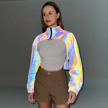 Long Sleeve Irregular Shrug Top 1