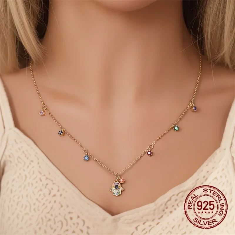 925 Sterling Silver Sun, Moon, Dragonfly, Water Drop Pendant Necklace for Women Wedding Engagement Girlfriend Wife Birthday Gift pendant necklace silver necklace silver pendant
