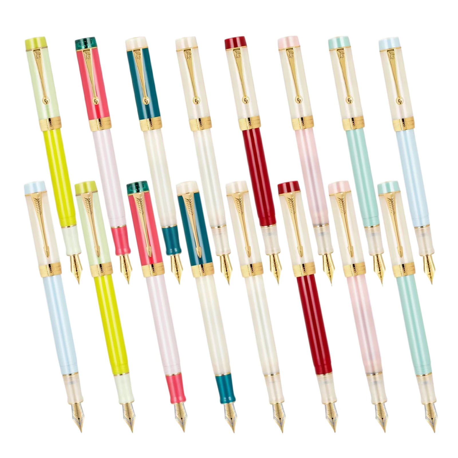 

Цветная ручка Jinhao Century 100 с сердцебиением стандартные наконечники F чернильные ручки для письма школьные канцелярские принадлежности для школы и офиса подарок для студентов