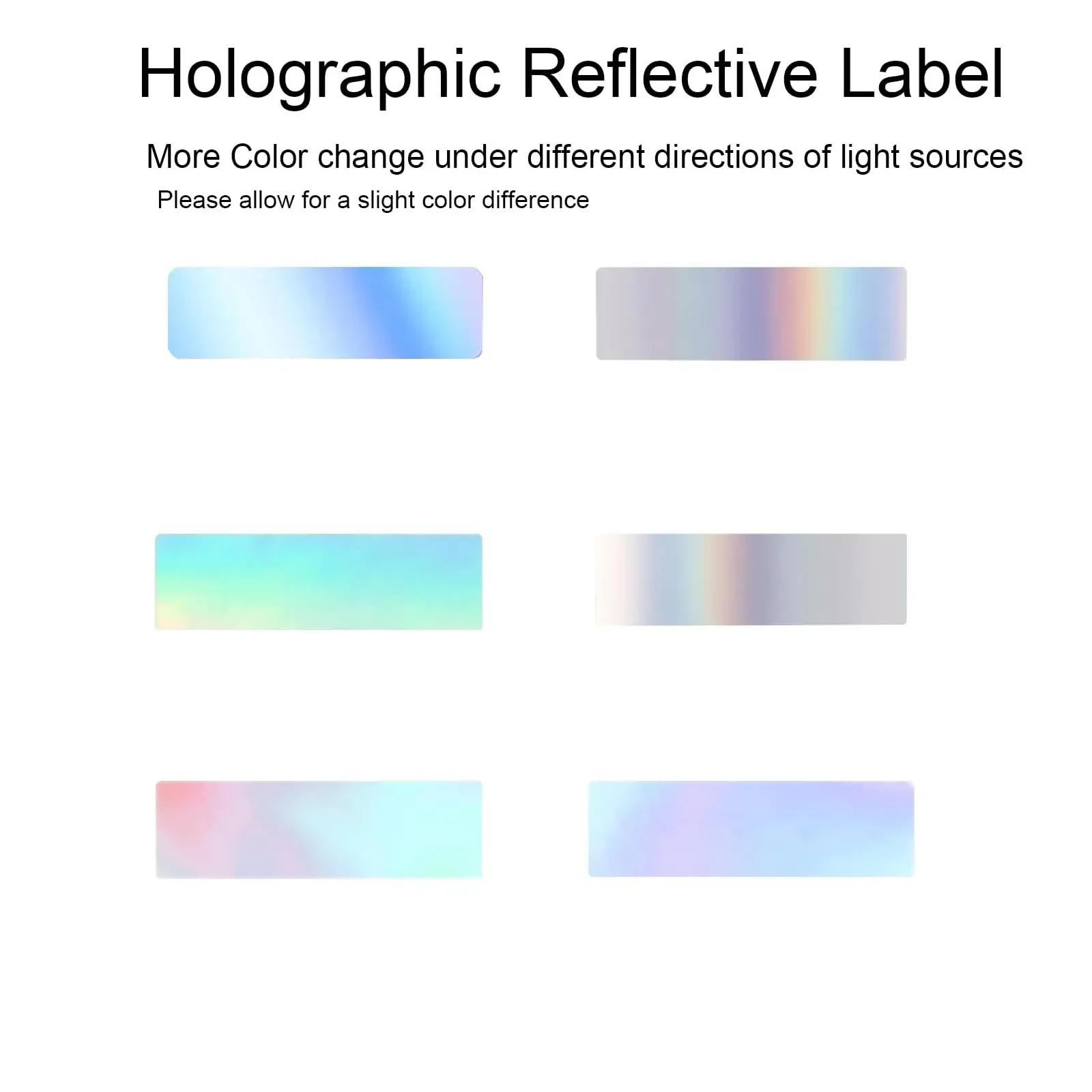 Label Maker Tape 12x40mm(0.47"x1.57") Self Adhesive Thermal Sticky Label Paper Compatible with D30 Label Tape Holographic Sliver