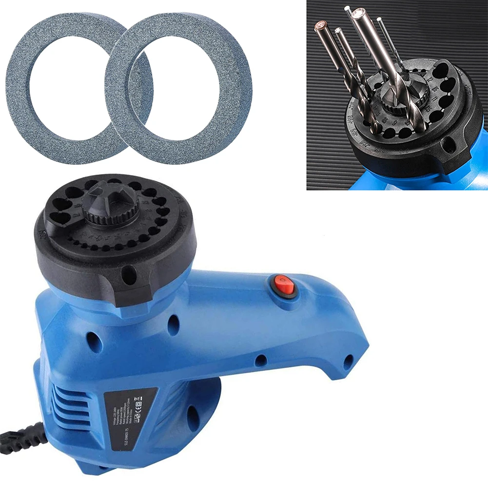 220V Electric Drill Bit Sharpener with 19 Grinding Holes for 3mm to 12mm Drill Bits Efficient and User Friendly Design