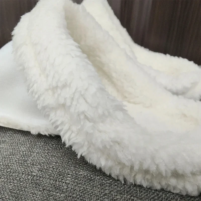 Warme Einlegesohlen für den Winter, verdickte Fell-Einlagen, Schuhüberzüge für Damen und Herren, herausnehmbare Plüsch-Einlagen, Komfortpolster, Slipper-Zubehör – Detail 4
