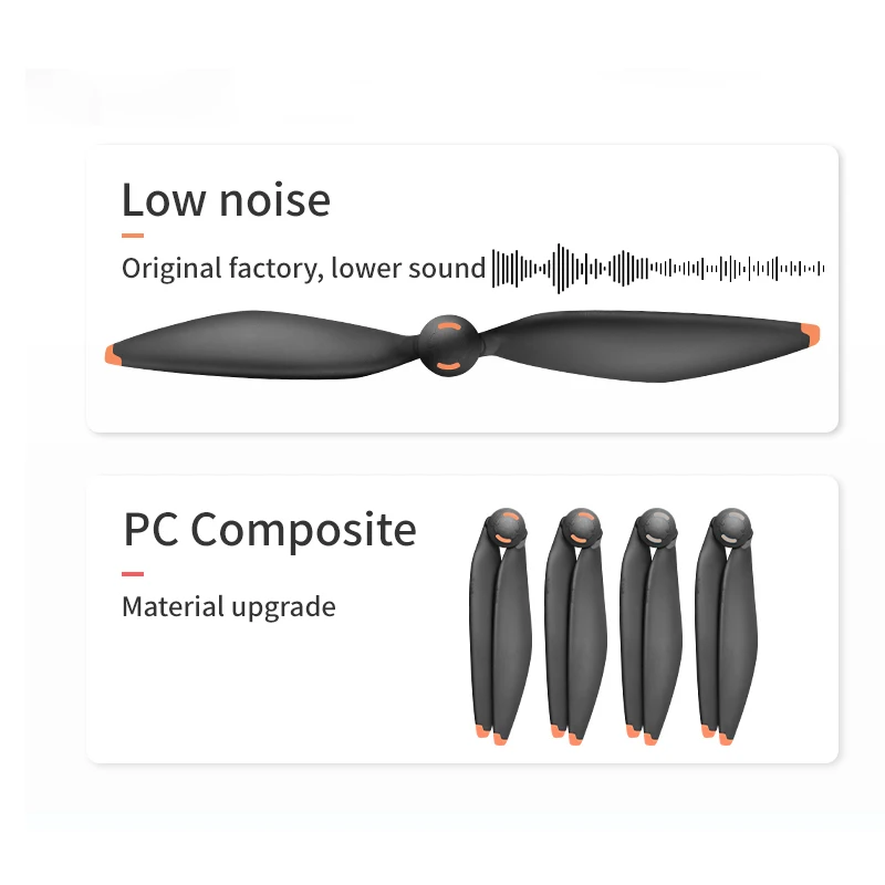 Hélices DJI Mavic 4 Pro 1158F - 4 pièces orange