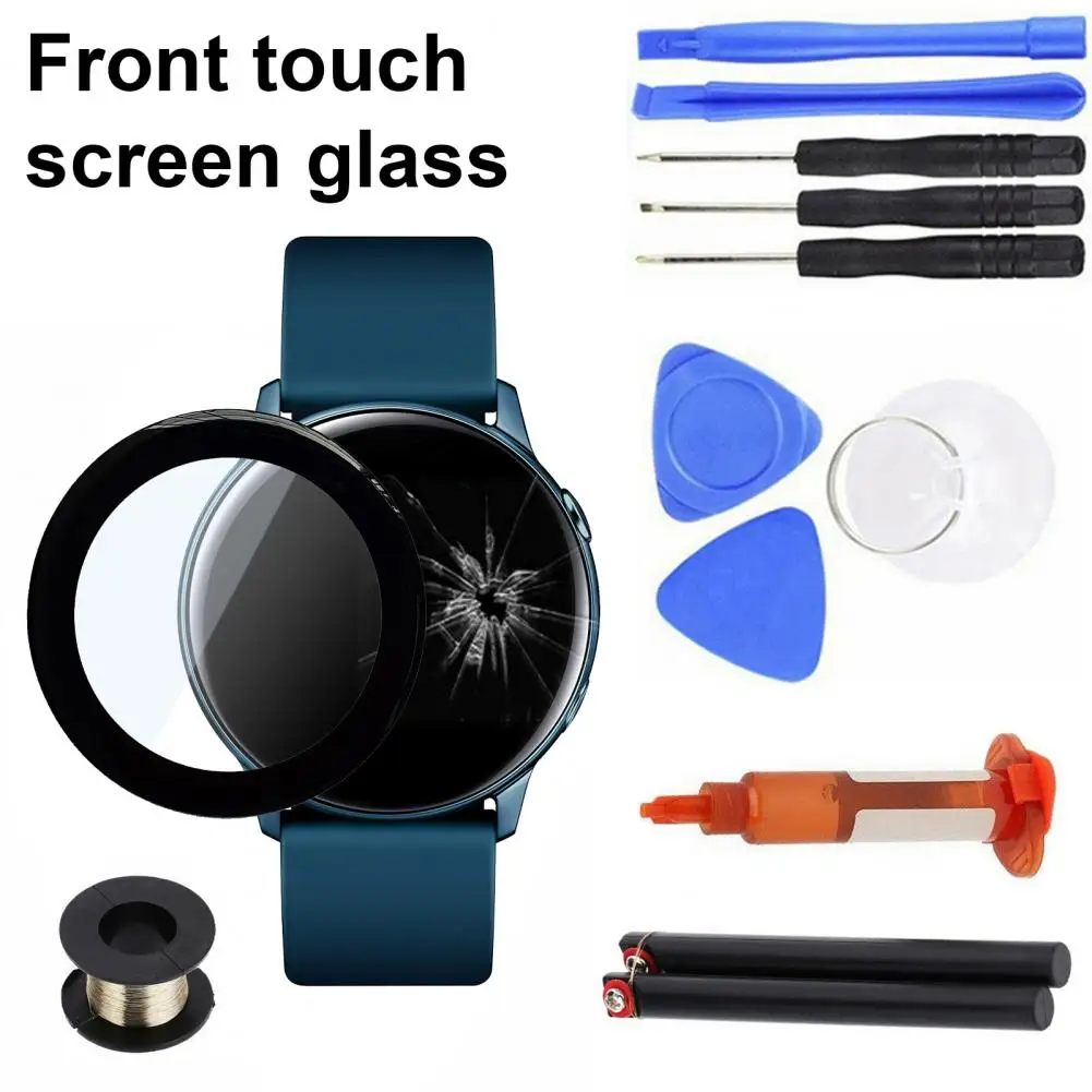 

For Galaxy Watch Active 40mm/Active 2 40mm/44mm Watch Front Glass Lens Repair Tools Kit Touch Screen Glass Replacement