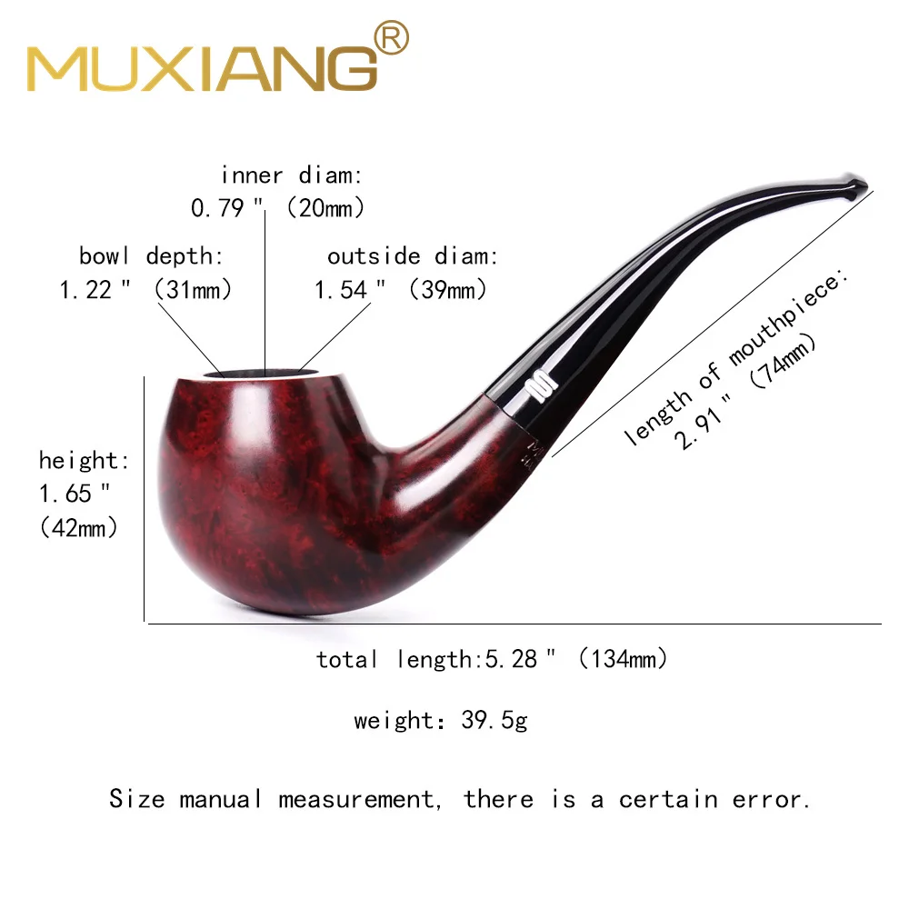 Briarwood Tobacco Pipe Hand-carved