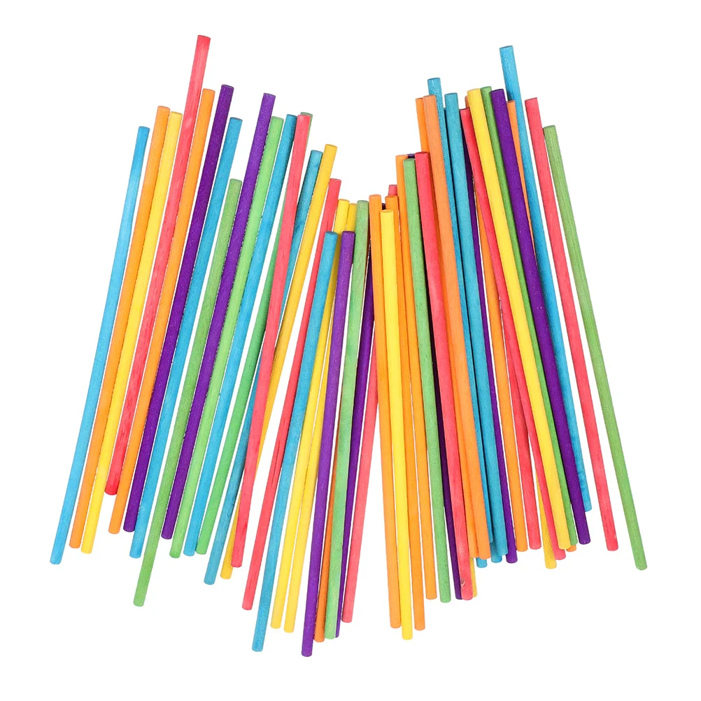 50 Pcs Wooden Rhythm Sticks Musical Percussion Instrument Kids Toys Classroom Accessories Colored sticks Toddler Learning Tools