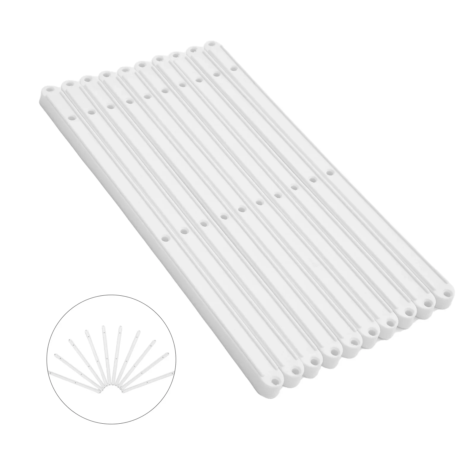 10-Piece Set of Durable Plastic Drawer Slides with Color Options