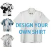 Customized Printed Men Short Sleeve Shirt Design Your Own Shirt Tie Dye Pattern Simple Luxury Button Up Shirt Tops Bamboo Cotton 1