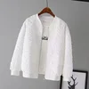 2024 New Style Women's Cropped Baseball Jacket Korean Version Spring Casual Petite Clothing Top Stylish Short Length Jacket